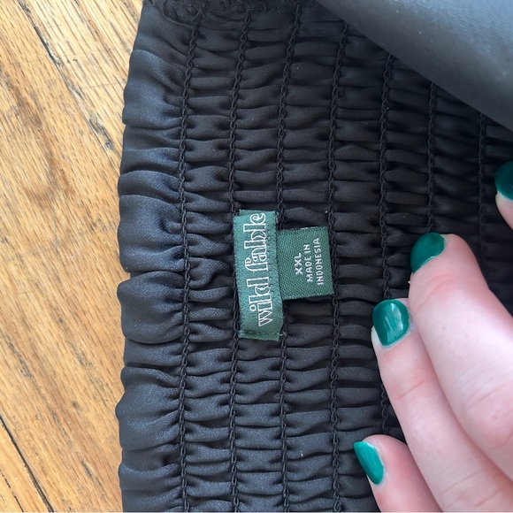 Wild Fable Black Ruched Strapless Top - Picture 4 of 6